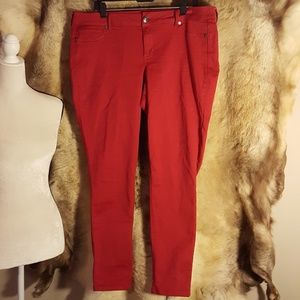 Maurices Red Jeggings  XL/14